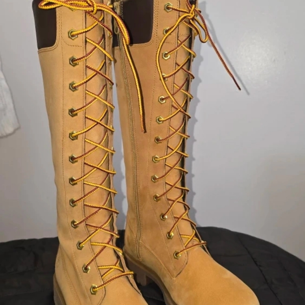 Timberland Tan and Brown Combat Boots - Picture 2 of 5